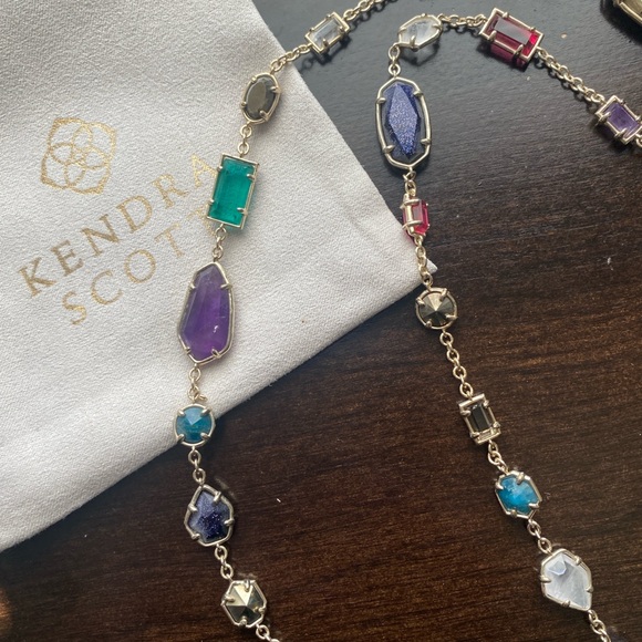 Kendra Scott Multicolor Gemstone Necklace - Picture 3 of 4